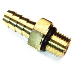 Brass Hose Tail - Pipe fitting - Straight connector barb - 1/4